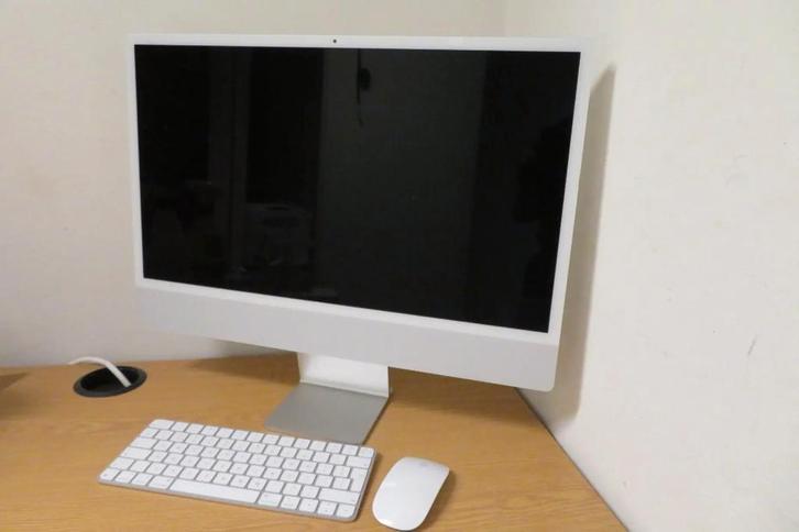 iMac 24" M1 - Zilver - 8C CPU/8C GPU - Logic Board defect, Informatique & Logiciels, Apple Desktops, Comme neuf, iMac, SSD, Enlèvement ou Envoi