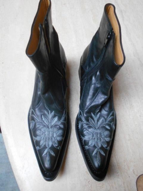 design lederen boots gianni barbato, gloednieuw maat 35, Kleding | Dames, Schoenen, Nieuw, Lage of Enkellaarzen, Zwart, Ophalen of Verzenden