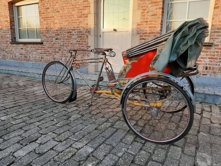 Mooie antieke Thaise Riksja uit jaren 50, Vélos & Vélomoteurs, Vélos | Vélos avec bac, Utilisé, Enlèvement