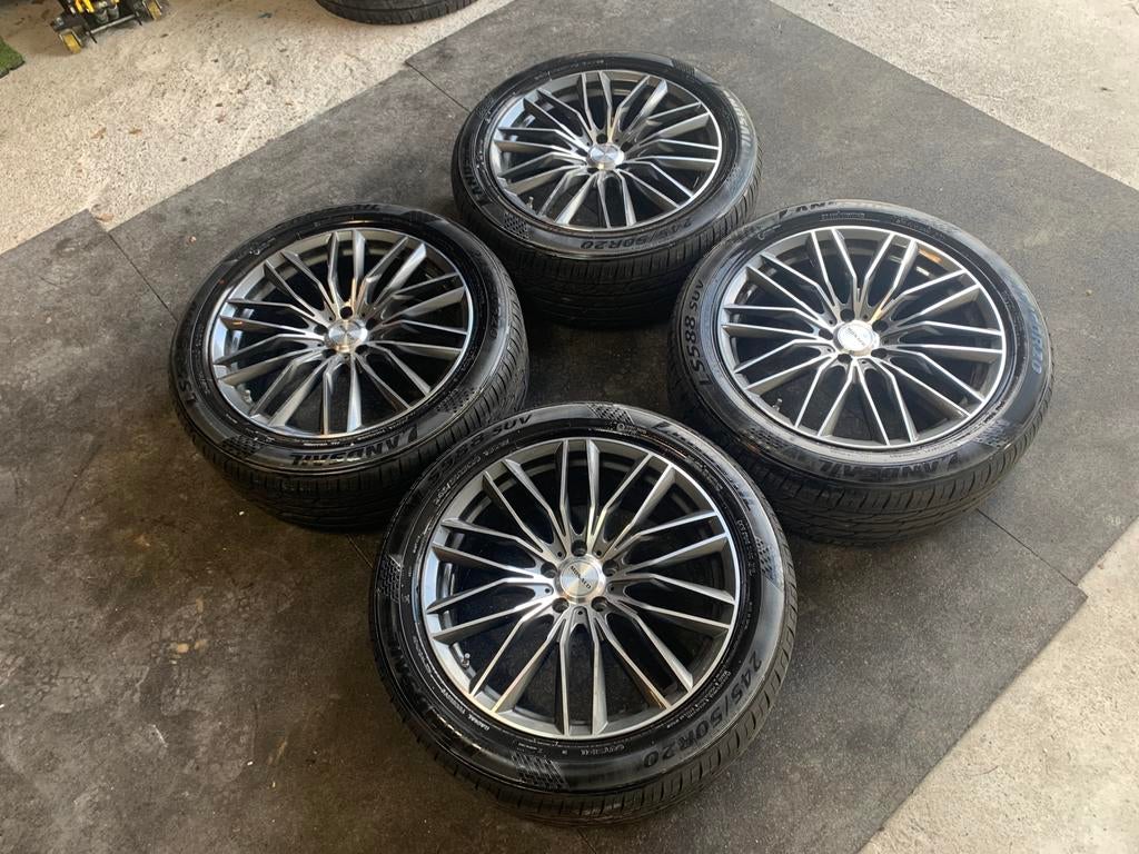 20 inch Monaco bicolor set ! 5x114,3, Auto-onderdelen, Banden en Velgen, Banden en Velgen, Zomerbanden, 20 inch, 245 mm, Ophalen