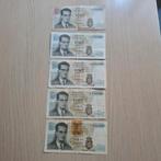 Lot 3    5 billets de 20 francs de Belgique, Enlèvement ou Envoi