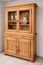 Prachtige Oud-Grenen Vitrine/boeken-kast, Antiek en Kunst, Ophalen