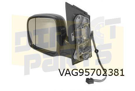 Volkswagen Caddy (9/03-12/20) (2K) spiegel Links a-sferisch, Auto-onderdelen, Spiegels, Volkswagen, Nieuw, Ophalen of Verzenden