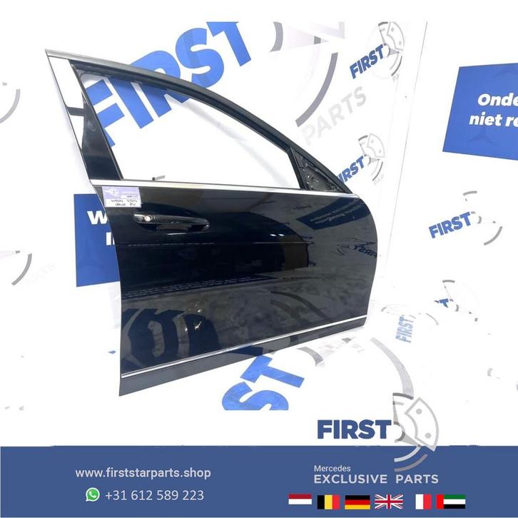W204 DEUR RECHTS VOOR C63 AMG ZWART COMPLEET C Klasse SEDAN, Auto-onderdelen, Carrosserie, Deur, Mercedes-Benz, Voor, Rechts, Gebruikt