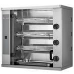 Rôtissoire à poulets gaz, 3 broches (9 poulets) SMALL, Envoi, Neuf, Article de fête