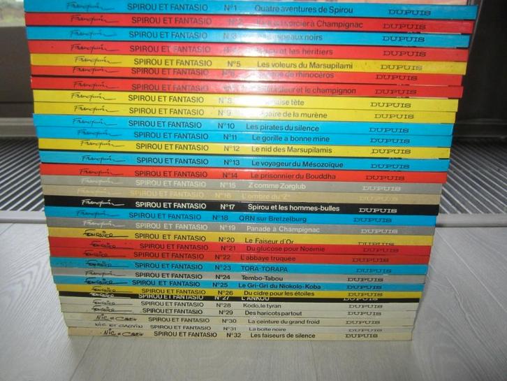 Spirou et Fantasio - 1 ==> 32, complet, Livres, BD, Comme neuf, Série complète ou Série, Enlèvement ou Envoi