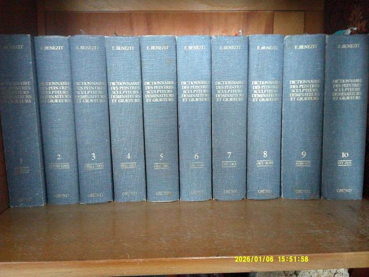 BENEZIT -Le Lexique international de l'art -10 volumes !!, Antiquités & Art, Art | Peinture | Classique, Enlèvement ou Envoi