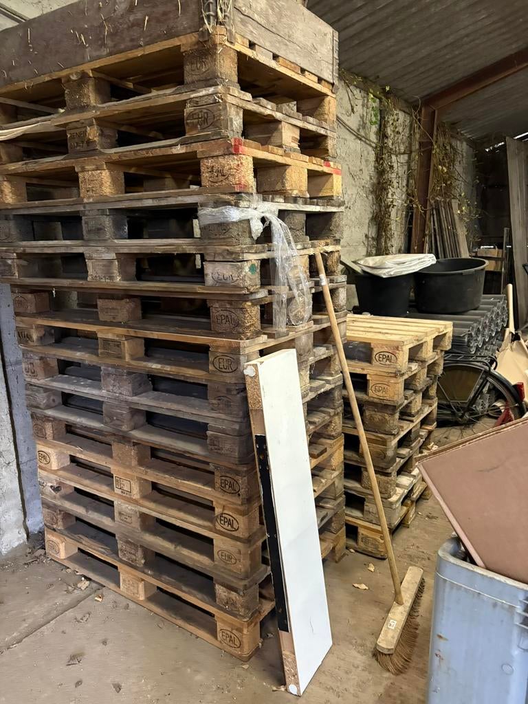 Euro paletten, Doe-het-zelf en Bouw, Hout en Planken, Ophalen, Zo goed als nieuw, Pallet