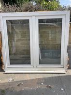 Châssis PVC double vitrage blanc à vendre, Enlèvement, Utilisé, Fenêtre de façade ou Vitre, Double vitrage