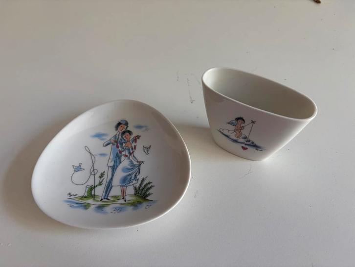 Duo Collector Peynet pour Rosenthal – Porcelaine 1952-1956, Antiek en Kunst, Antiek | Porselein, Ophalen