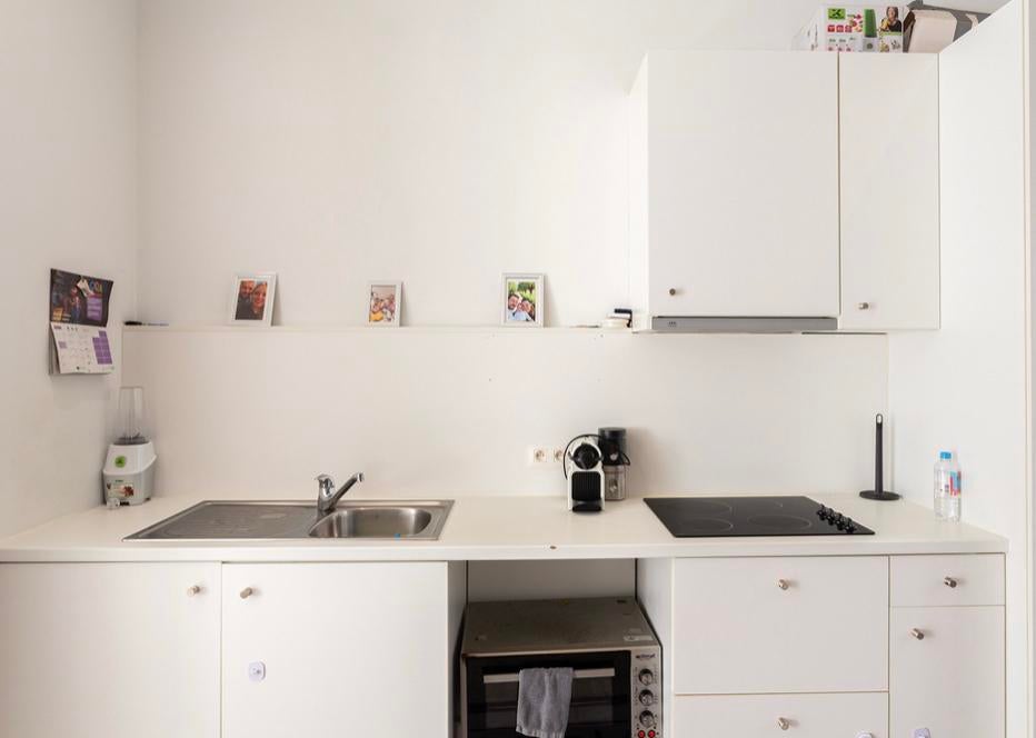 Witte keuken, Ophalen, Gebruikt, Wit, Enkelwandige keuken