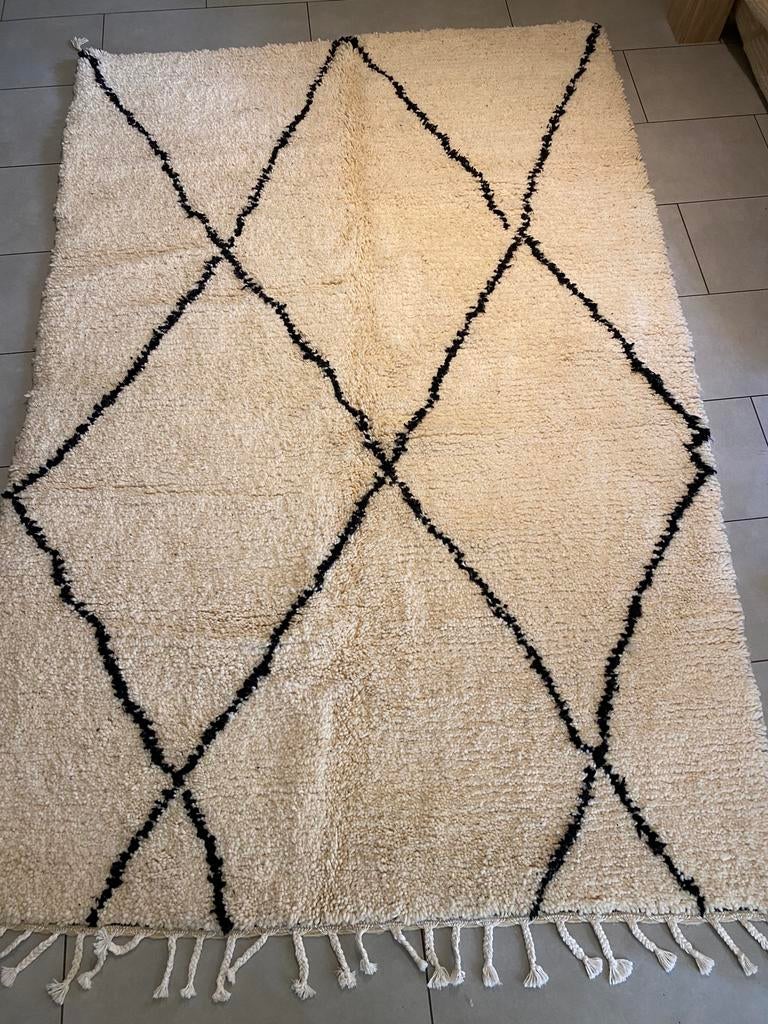 Tapijt, Huis en Inrichting, Ophalen, Nieuw, Crème, Wol, berber tapijt