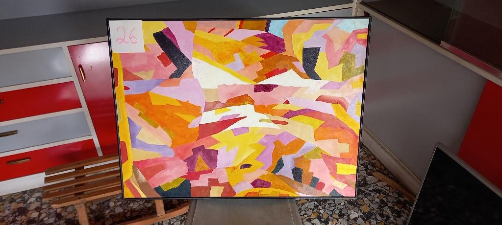 Abstract schilderij nr. 26, Antiek en Kunst, Ophalen