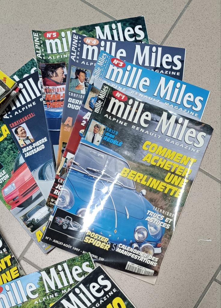 Revues Mille Miles, Livres, Enlèvement