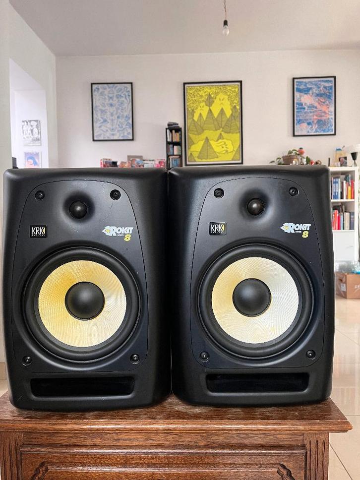 KRK Rokit 8 RPG2, TV, Hi-fi & Vidéo, Enceintes, Utilisé, Haut-parleurs Frontaux, Arrière ou Stéréo, 60 à 120 watts, Autres marques
