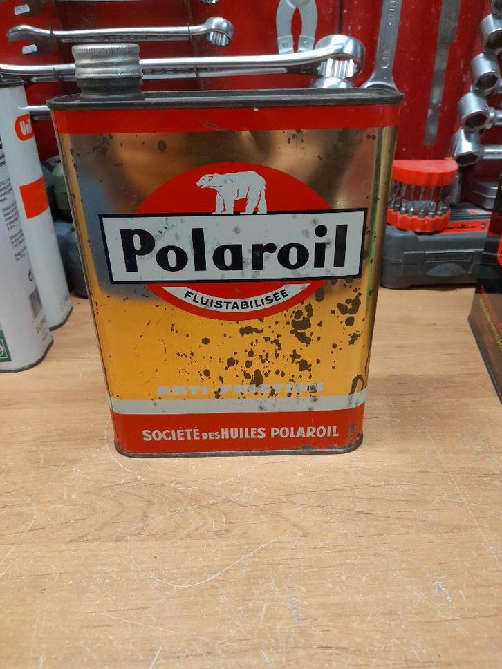 ancien bidon huile vide polaroil fluistabilisée, Collections, Marques & Objets publicitaires, Utilisé, Autres types, Envoi