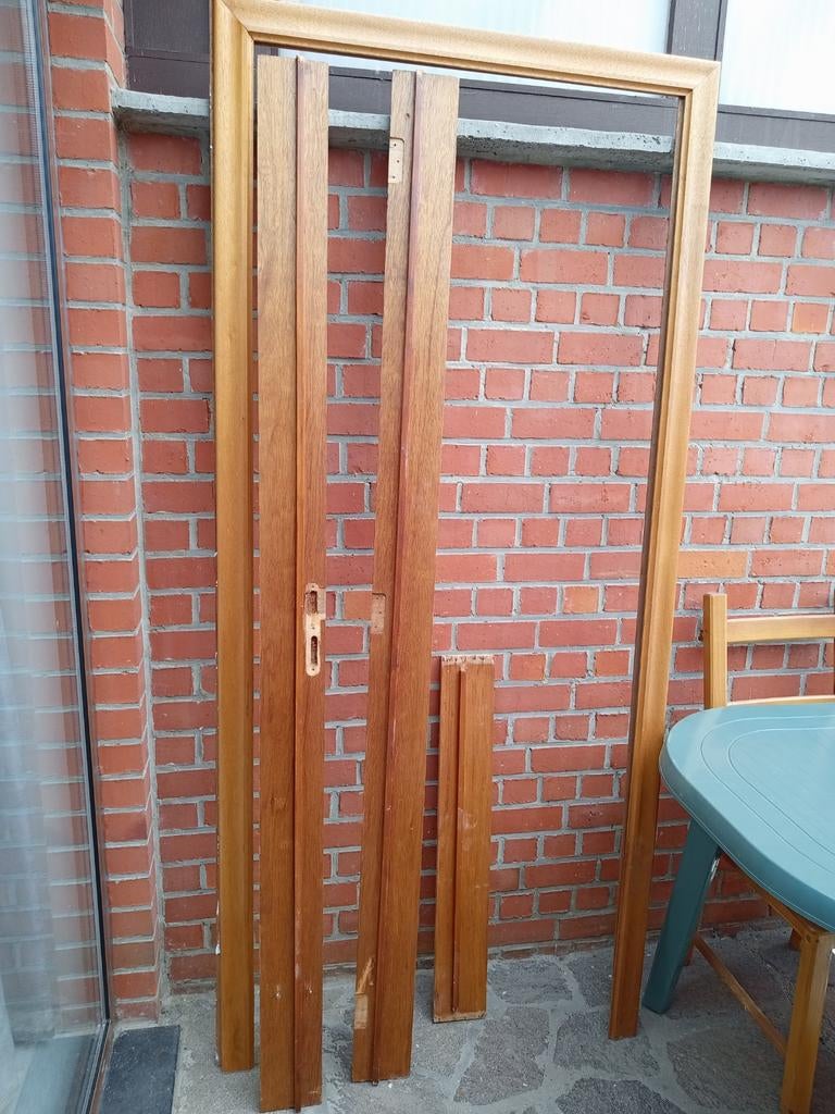 Porte avec blogs - porte, Bricolage & Construction, Moins de 200 cm, Porte intérieure, Enlèvement, Utilisé