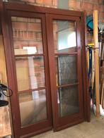 Meranti raam, Doe-het-zelf en Bouw, Ophalen, Gebruikt, 160 cm of meer, Dubbelglas