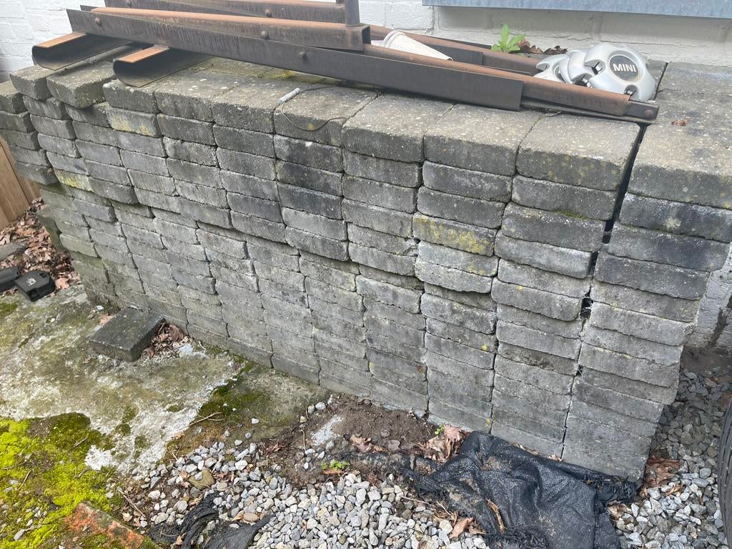 Betonnen sierklinkers blauw/geijs, Enlèvement, Comme neuf, Briques