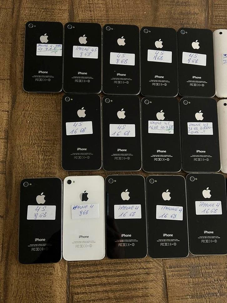 iPhone 3G/3GS/4/4S 8gb/16g zwart, Telecommunicatie, Mobiele telefoons | Toebehoren en Onderdelen, Zo goed als nieuw, Ophalen of Verzenden