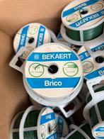 GROENE GEPLASTIFICEERDE LIGATUURDRAAD - 18 SPOELEN - BEKAERT, Ophalen of Verzenden, Nieuw, IJzer, Overige typen