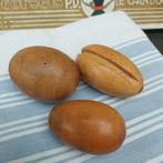 Oude houten stopeieren, zeer decoratief. 3 stuks, Ophalen