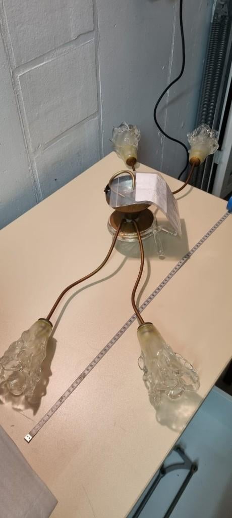 Plafondlamp "Italian style", Ophalen, Gebruikt, Glas, "Italiaanse stijl"