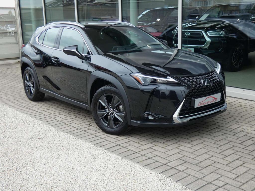 Lexus UX 250H Hybrid TREKHAAK +LEDER +Zetelverwarming +Dodeh, Auto's, Lexus, Gebruikt, 4 cilinders, Zwart, Bedrijf