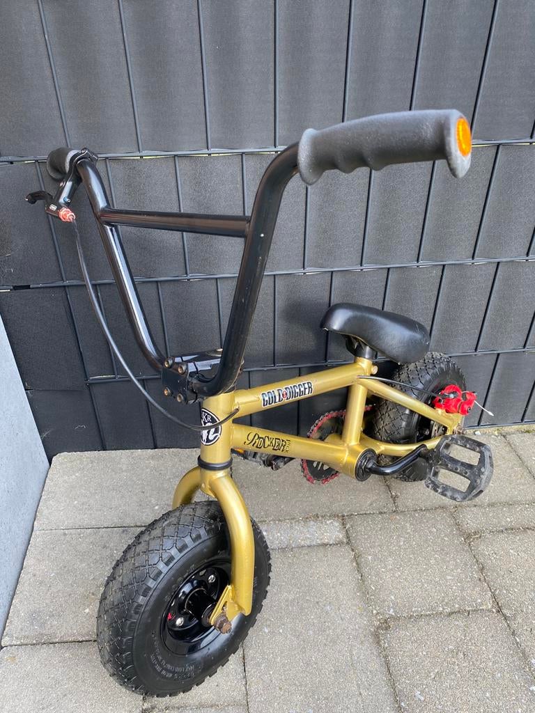 Mini rocker Bmx gold digger met rem, Fietsen en Brommers, Ophalen, Gebruikt, Schijfrem