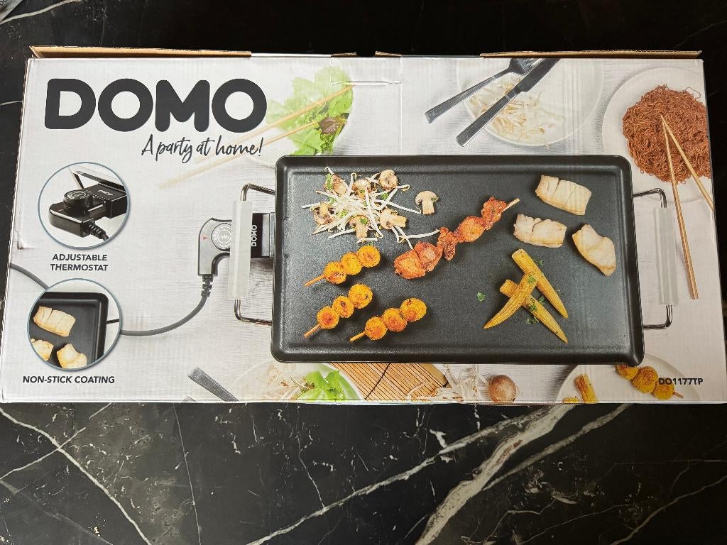 DOMO Plancha - Teppanyaki 47 cm - 1800 W  NEUF val 80 eur, Enlèvement ou Envoi, Neuf