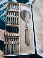 Antieke zilveren dessert set, ca 1900, Antiek en Kunst, Ophalen of Verzenden, Zilver