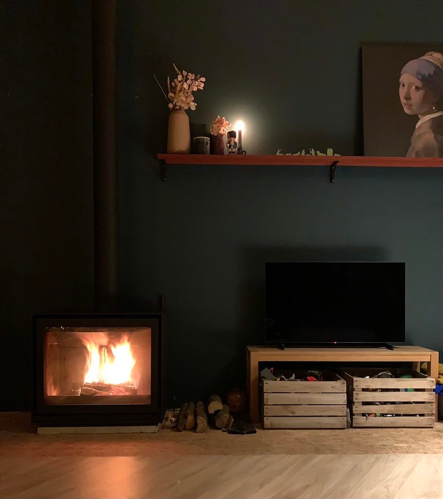 Barbas box 20 80 Nieuwstaat, Ophalen, Houtkachel, Zo goed als nieuw, Vrijstaand