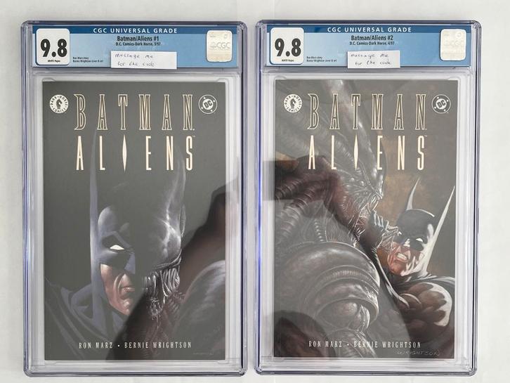 CGC Comics Batman Aliens #1 & #2 beide 9.8, Boeken, Strips | Comics, Nieuw, Meerdere comics, Amerika, Ophalen of Verzenden