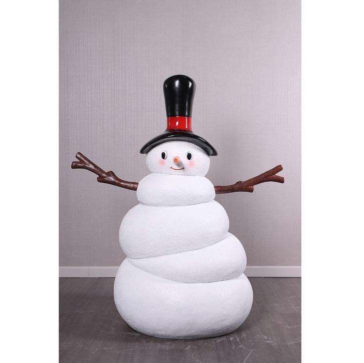 Fat Snowman beeld – Sneeuwpop Hoogte 138 cm, Diversen, Kerst, Nieuw, Ophalen