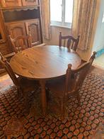 Houten eetkamer, gratis op te halen, Ophalen, Gebruikt, 4 tot 6 stoelen