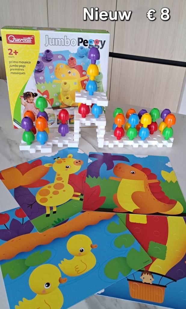 Spel +2jaar jumbo peggy steekpennetjes, Ophalen of Verzenden