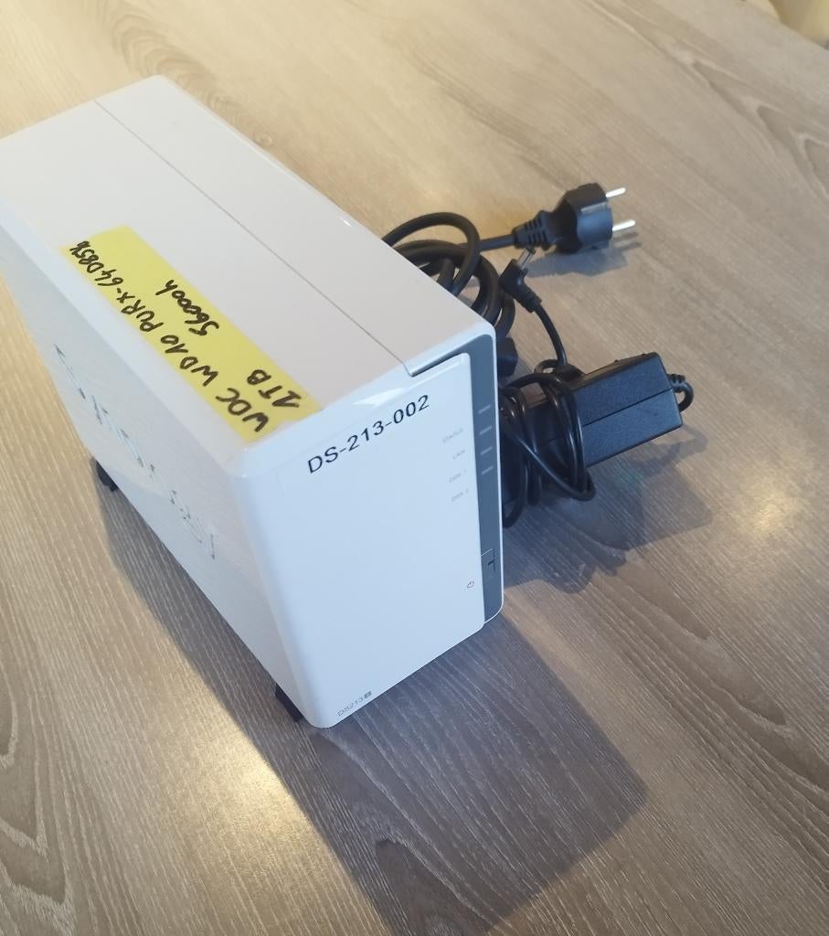 Synology DS213 met HDD 1TB, Ophalen of Verzenden, Gebruikt