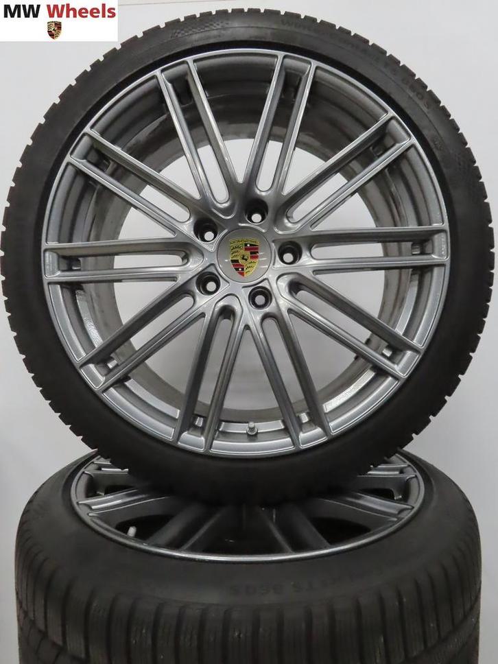 Originele Porsche Panamera 21 inch Turbo velgen winterbanden, Auto-onderdelen, Banden en Velgen, Banden en Velgen, Winterbanden