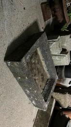 Antieke natuursteen trog gebouchadeerde arduin wastafel, Ophalen, Zo goed als nieuw, Natuursteen