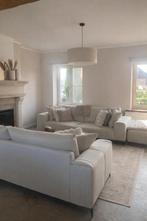 Canapé 3 places + pouf beige, Maison & Meubles, Canapés | Salons, Trois personnes, Moins de 75 cm, 200 à 250 cm, Banc droit