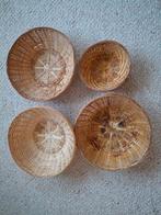 4 rieten mandjes aan o.5 euro per stuk., Gebruikt, Mand, Rond, Ophalen of Verzenden