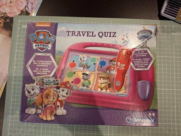 Paw Patrol Travel Quiz, Ophalen of Verzenden, Zo goed als nieuw