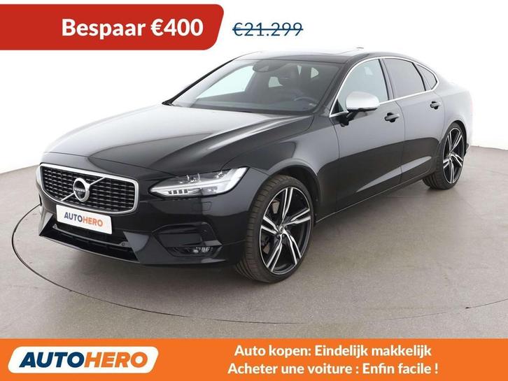 Volvo S90 2.0 T4 R-Design (bj 2018, automaat), Auto's, Volvo, Te koop, S90, ABS, Adaptieve lichten, Adaptive Cruise Control, Airbags