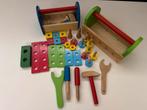Houten werkkoffer, Kinderen en Baby's, Speelgoed | Bouwstenen, Ophalen, Zo goed als nieuw