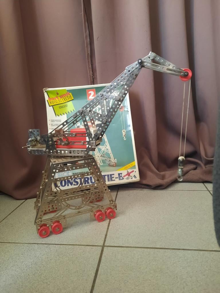 Meccano  kraan ( gebouwde set ), Antiek en Kunst, Antiek | Speelgoed, Ophalen