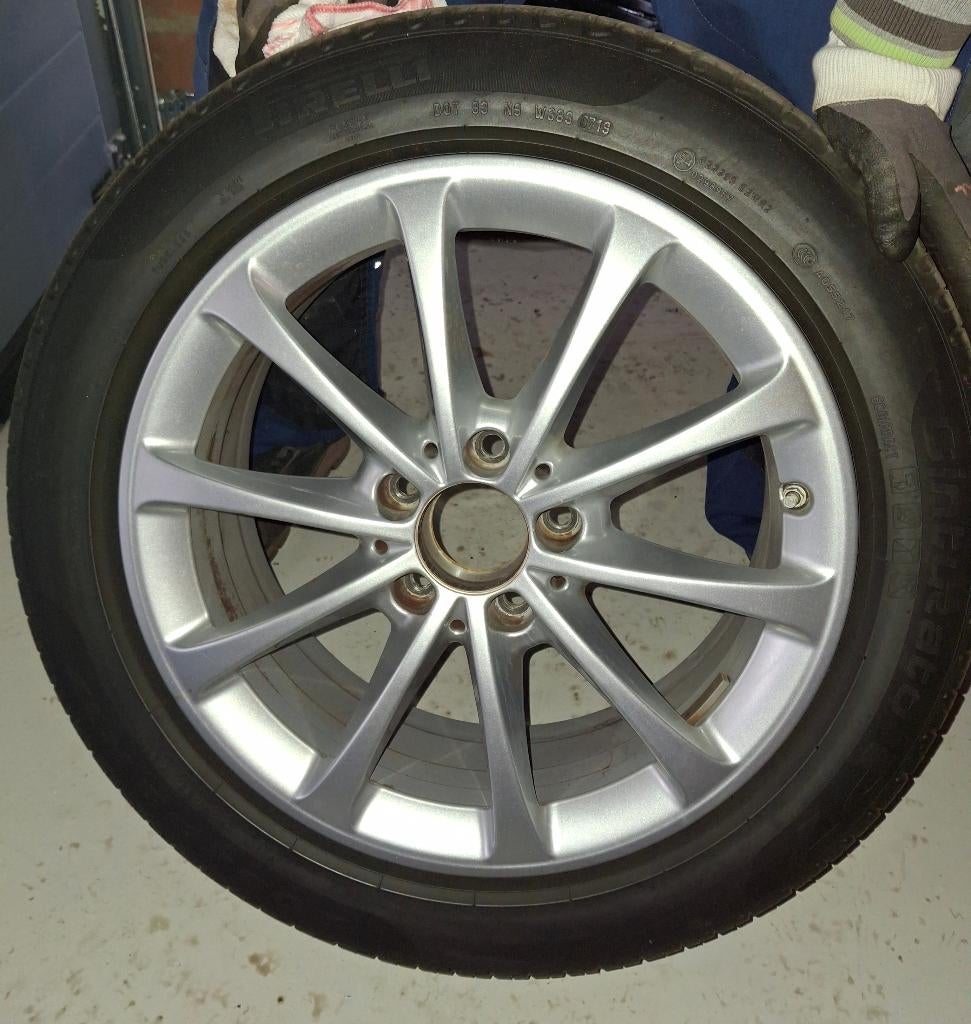 Jantes Mercedes class B, Autos : Pièces & Accessoires, Pneus & Jantes, Enlèvement, Utilisé, Pneus été, Jante(s)