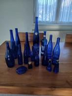 Lot bouteilles en verre bleu, Enlèvement, Comme neuf