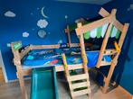 Bed hoogslaper met glijbaan schuifaf kinderbed Wickey, Ophalen, Zo goed als nieuw, Hoogslaper