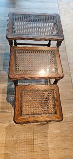 bijzettafel  3 in 1  antiek  super goede staat, Antiek en Kunst, Ophalen