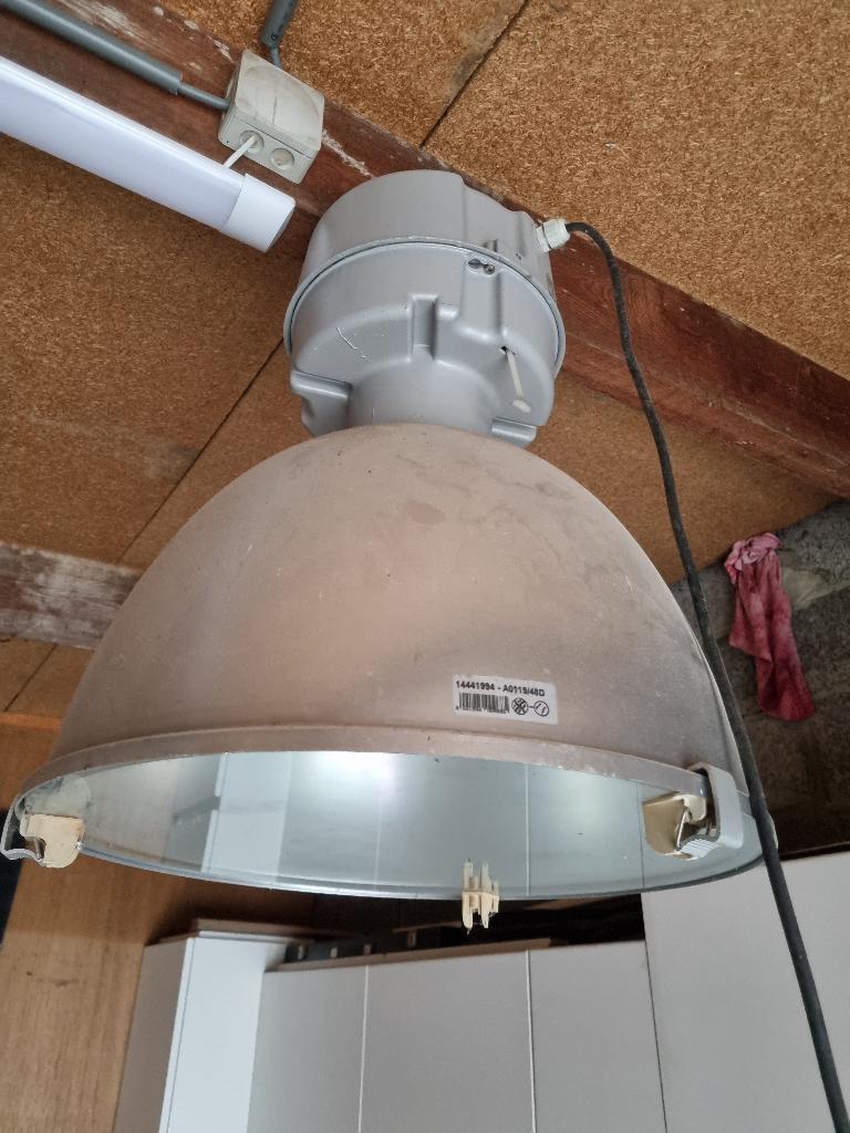 Lampe de hangar rétro, Maison & Meubles, Moins de 50 cm, Enlèvement, Utilisé, Métal